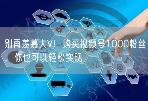 别再羡慕大V！购买视频号1000粉丝，你也可以轻松实现