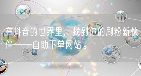 在抖音的世界里，找到你的刷粉新伙伴——自助下单网站。