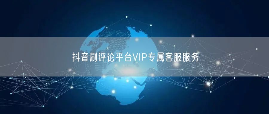 抖音刷评论平台VIP专属客服服务